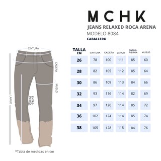 Foto 5 | Foto 5 | Jeans De Mezclilla Mchk. Corte Relaxed, Caballero, Color Roca Arena. Modelo 8084