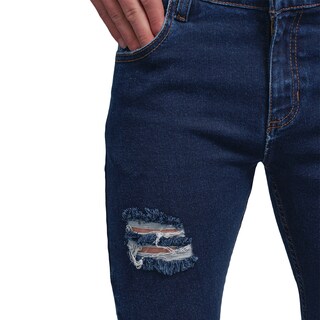 Foto 4 | Foto 4 | Jeans de Mezclilla Stretch MCHK 8010 color Azul con Desgaste para Hombre