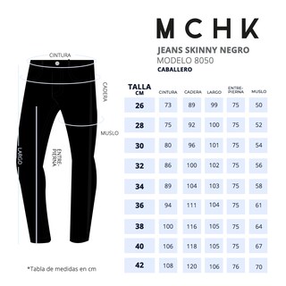 Foto 6 | Foto 6 | Jeans Mchk Skinny Negro 8050 para Hombre