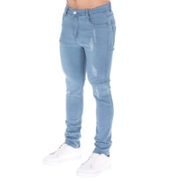 Jeans Skinny Pantalones Hombre Azul Claro