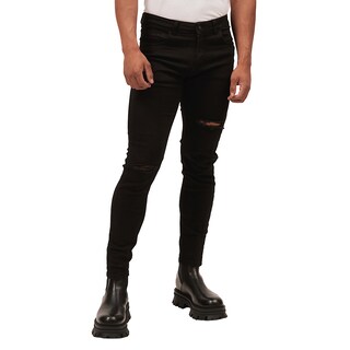 Foto 1 | Foto 1 | Jeans De Mezclilla Mchk Corte Skinny, Roto. Para Hombre. Color Negro. Modelo 8049