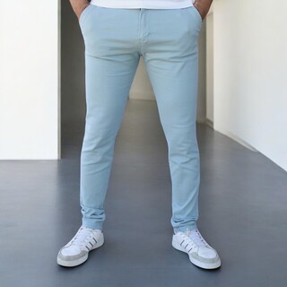 Foto 1 | Foto 1 | Pantalón Skinny De Gabardina Cenizo John Silver