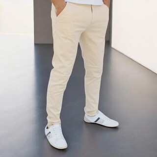 Foto 2 | Foto 2 | Pantalón Skinny De Gabardina Hueso John Silver