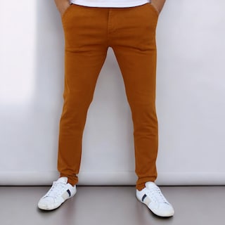 Foto 1 | Foto 1 | Pantalón Skinny De Gabardina Mostaza John Silver