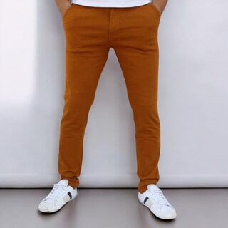 Foto 1 | Foto 1 | Pantalón Skinny De Gabardina Mostaza John Silver
