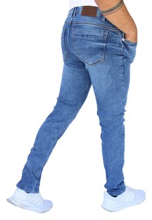 Foto 2 | Foto 2 | Pantalón Skinny De Mezclilla Mod 2 Azul Claro Liso John Silver