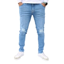Pantalón Skinny De Mezclilla Mod 3 Froster Claro Demo John Silver