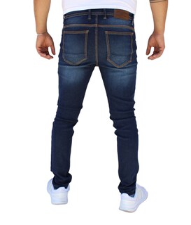 Foto 5 | Foto 5 | Pantalón Skinny De Mezclilla Mod 1 Azul Obscuro Demo John Silver