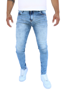 Foto 1 | Foto 1 | Pantalón Skinny De Mezclilla Mod 1 Azul Froster Claro John Silver