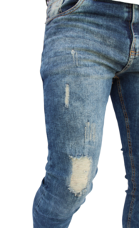 Foto 2 | Foto 2 | Pantalón Skinny De Mezclilla Mod 1 Azul Verdoso Demo John Silver