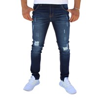 Pantalón Skinny De Mezclilla Mod 1 Azul Obscuro Demo  John Silver