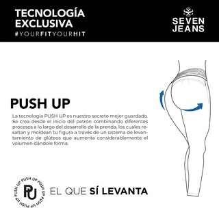 Foto 7 | Foto 7 | Jeans Mujer Super Skinny Cintura Alta Push Up 2144gris