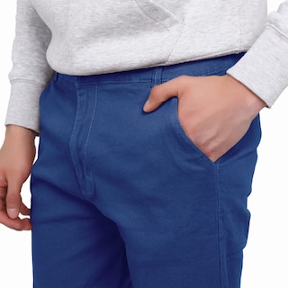 Foto 2 | Foto 2 | Pantalón De Hombre De Gabardina Casual Skinny Azul Pizarra