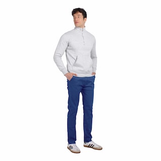 Foto 4 | Foto 4 | Pantalón De Hombre De Gabardina Casual Skinny Azul Pizarra