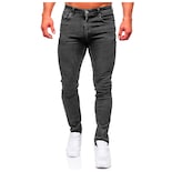 Jeans Shendy Vendy Slim Fit Mezclilla Stretch Color Gris Para Caballero