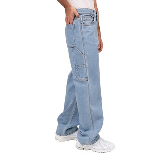 Foto 2 | Foto 2 | Jeans De Mezclilla Mchk 8029. Corte Carpintero Tiro Alto para Caballero Azul Claro