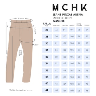 Foto 6 | Foto 6 | Jeans MHK de Mezclilla con Pinzas color Arena para Hombre