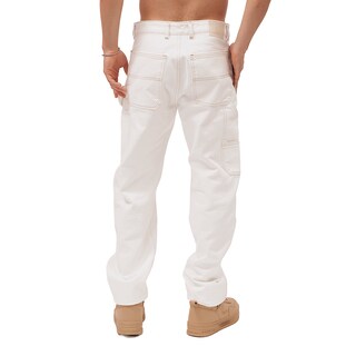 Foto 3 | Foto 3 | Jeans De Mezclilla Mchk Corte Carpintero, Diseño De Bolsas. Para Hombre. Color Hueso. Modelo 8061