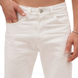 Foto 4 | Foto 4 | Jeans De Mezclilla Mchk Corte Cropped. Para Hombre. Color Blanco. Modelo 8062