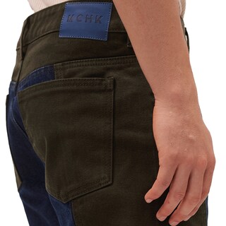Foto 5 | Foto 5 | Jeans De Mezclilla Mchk. Cropped, Diseño Bicolor, Color Militar Y Azul. Para Hombre. Modelo 8070