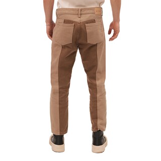 Foto 3 | Foto 3 | Jeans De Mezclilla Mchk. Cropped, Diseño Bicolor, Color Tabaco Y Arena. Para Hombre. Modelo 8067