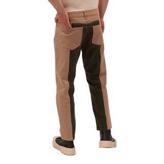 Foto 3 | Foto 3 | Jeans De Mezclilla Mchk. Cropped, Diseño Bicolor, Color Militar Y Arena. Para Hombre. Modelo 8068