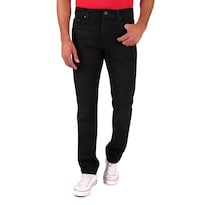 Jeans Silver Plate Crotch Rigido 1823 Color Negro  Slim Fit