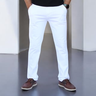 Foto 1 | Foto 1 | Pantalón Slim Fit Gabardina Blanco
