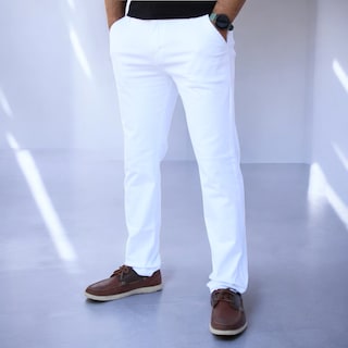 Foto 2 | Foto 2 | Pantalón Slim Fit Gabardina Blanco
