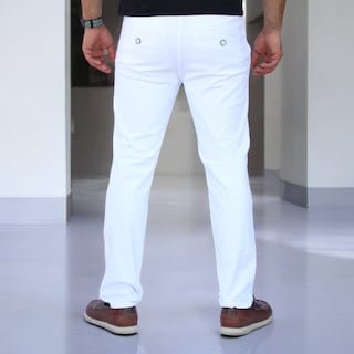 Foto 4 | Foto 4 | Pantalón Slim Fit Gabardina Blanco