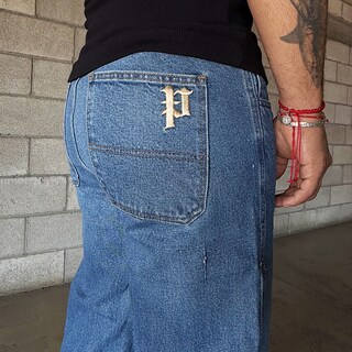 Foto 3 | Foto 3 | Jeans De Hombre Azul Medio Recto