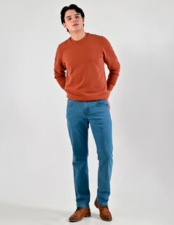 Foto 1 | Foto 1 | Pantalón De Mezclilla Supply Regular Fit 2944 Azul Plumbago