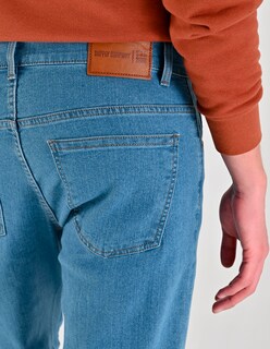 Foto 4 | Foto 4 | Pantalón De Mezclilla Supply Regular Fit 2944 Azul Plumbago