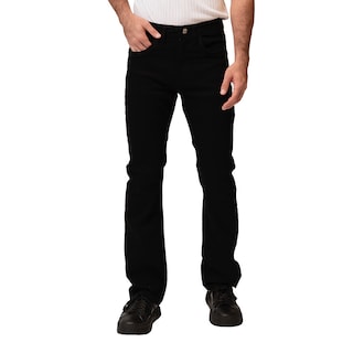 Foto 1 | Foto 1 | Jeans de Mezclilla MCHK 8030 Negros Corte Recto Costuras Resaltadas