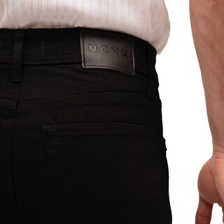 Foto 5 | Foto 5 | Jeans de Mezclilla MCHK 8030 Negros Corte Recto Costuras Resaltadas