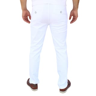 Foto 4 | Foto 4 | Pantalón Recto De Gabardina Stretch Color Blanco John Silver