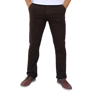 Foto 1 | Foto 1 | Pantalón Recto De Gabardina Stretch Color Chocolate John Silver