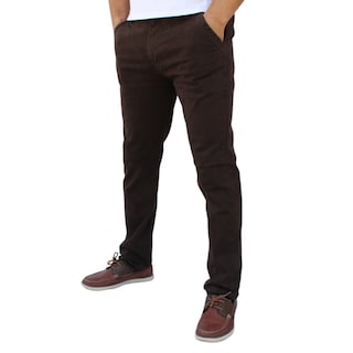 Foto 3 | Foto 3 | Pantalón Recto De Gabardina Stretch Color Chocolate John Silver