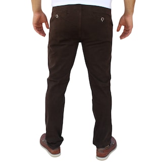 Foto 4 | Foto 4 | Pantalón Recto De Gabardina Stretch Color Chocolate John Silver