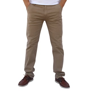 Foto 1 | Foto 1 | Pantalón Recto De Gabardina Stretch Color Caqui John Silver