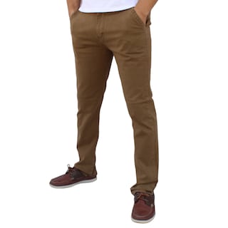 Foto 2 | Foto 2 | Pantalón Recto De Gabarina Stretch Color Caqui Obscuro John Silver