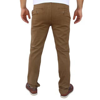 Foto 4 | Foto 4 | Pantalón Recto De Gabarina Stretch Color Caqui Obscuro John Silver