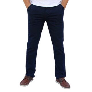 Foto 1 | Foto 1 | Pantalón Recto De Gabardina Stretch Color Marino John Silver