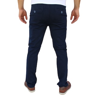 Foto 3 | Foto 3 | Pantalón Recto De Gabardina Stretch Color Marino John Silver