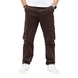 Foto 1 | Foto 1 | Pantalón Cargo Recto De Gabardina Chocolate John Silver