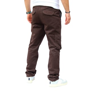 Foto 3 | Foto 3 | Pantalón Cargo Recto De Gabardina Chocolate John Silver