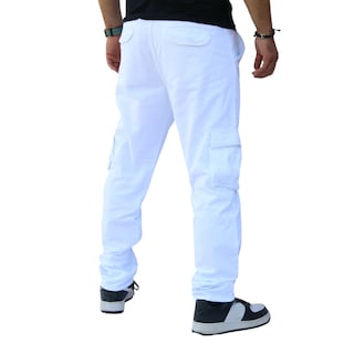 Foto 3 | Foto 3 | Pantalón Cargo Recto De Gabardina Blanca John Silver