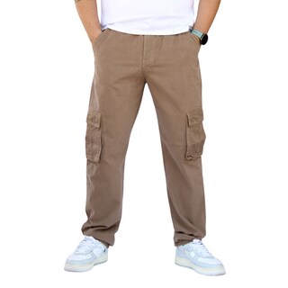 Foto 1 | Foto 1 | Pantalón Cargo Recto De Gabardina Caqui John Silver