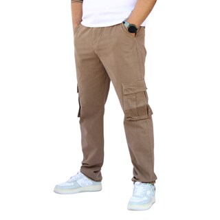 Foto 2 | Foto 2 | Pantalón Cargo Recto De Gabardina Caqui John Silver