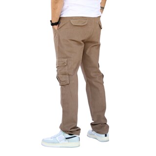 Foto 3 | Foto 3 | Pantalón Cargo Recto De Gabardina Caqui John Silver